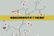 电脑自动锁屏后开不了只能重启