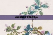 电脑屏幕不全屏怎么办
