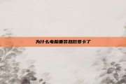 为什么电脑重装然后变卡了