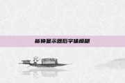 新换显示器后字体模糊