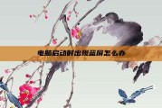 电脑启动时出现蓝屏怎么办