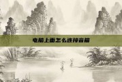 电脑上面怎么连接音箱