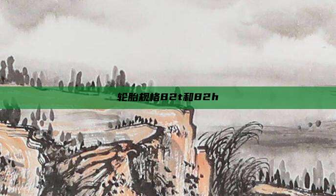 轮胎规格82t和82h