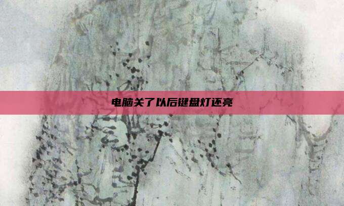 电脑关了以后键盘灯还亮