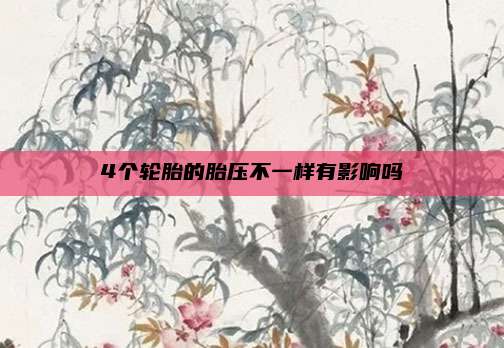 4个轮胎的胎压不一样有影响吗