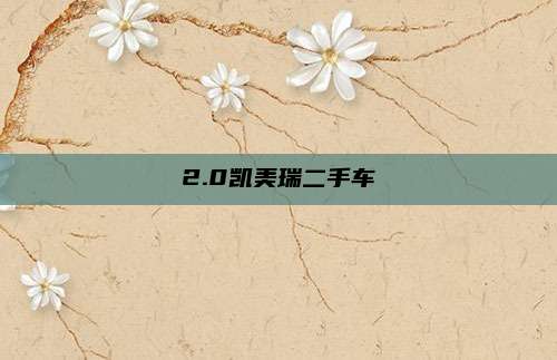 2.0凯美瑞二手车