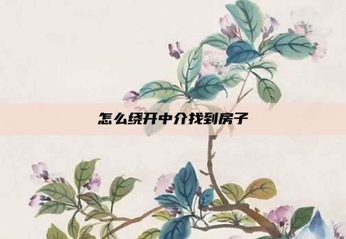 怎么绕开中介找到房子