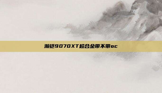 瀚铠9070XT超合金带不带oc