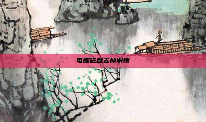 电脑磁盘去掉解锁