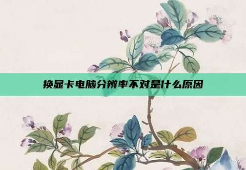 换显卡电脑分辨率不对是什么原因