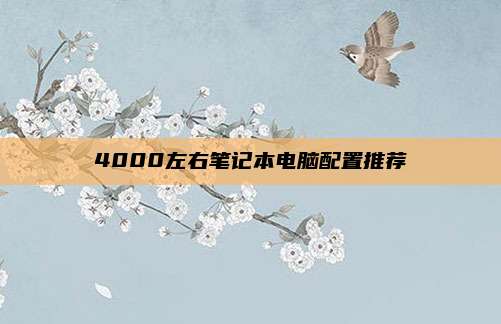 4000左右笔记本电脑配置推荐